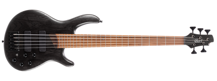 CORT B5 ELEMENT OPTB BASS GİTAR, 5 TELLİ OPEN PORE TRANS BLACK