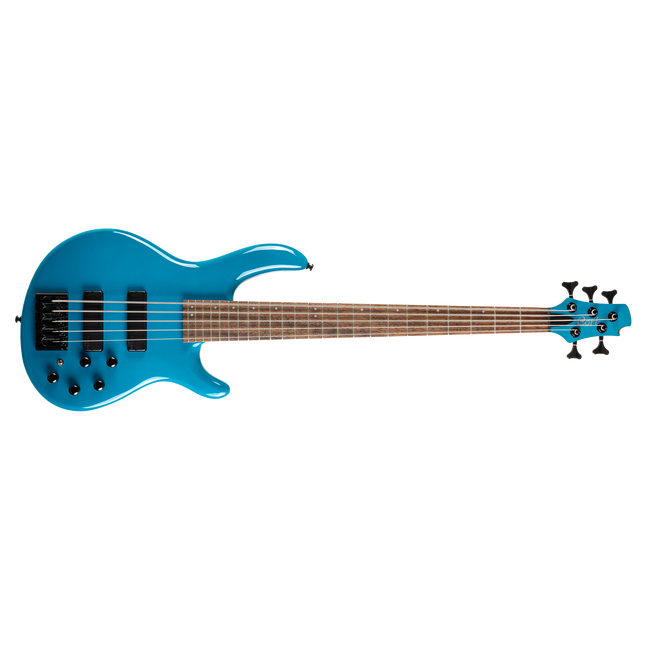 CORT C5 DELUXE CBL BASS GİTAR, 5 TELLİ, ŞEKER MAVİSİ