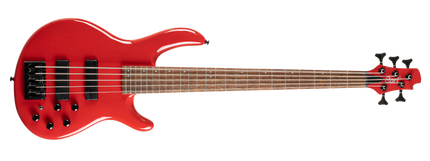 CORT C5 DELUXE CRD BASS GİTAR, 5 TELLİ, ŞEKER KIRMIZISI