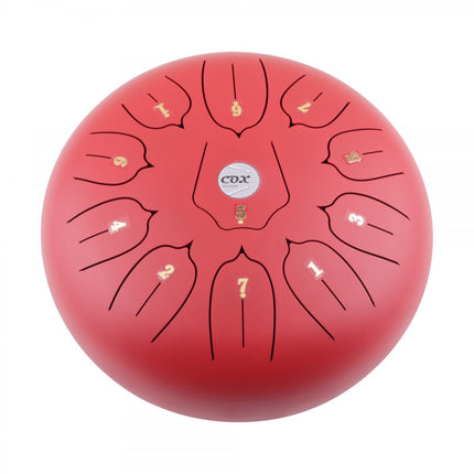 Cox Steel Tongue Drum (Red) 