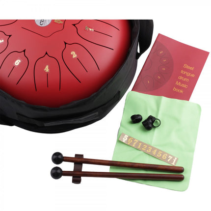 Cox Steel Tongue Drum (Red) 