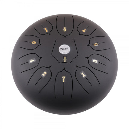 Cox Steel Tongue Drum (Black) 