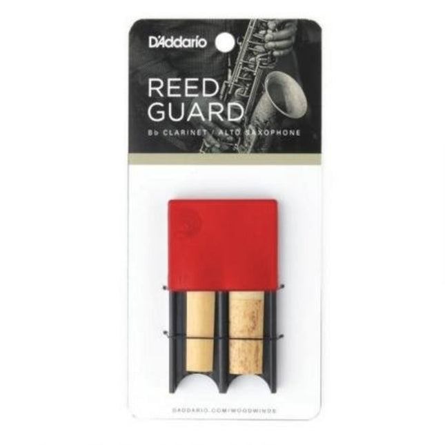 D'Addario Bb Clarinet Soprano and Alto Saxophone Reed Case - Red