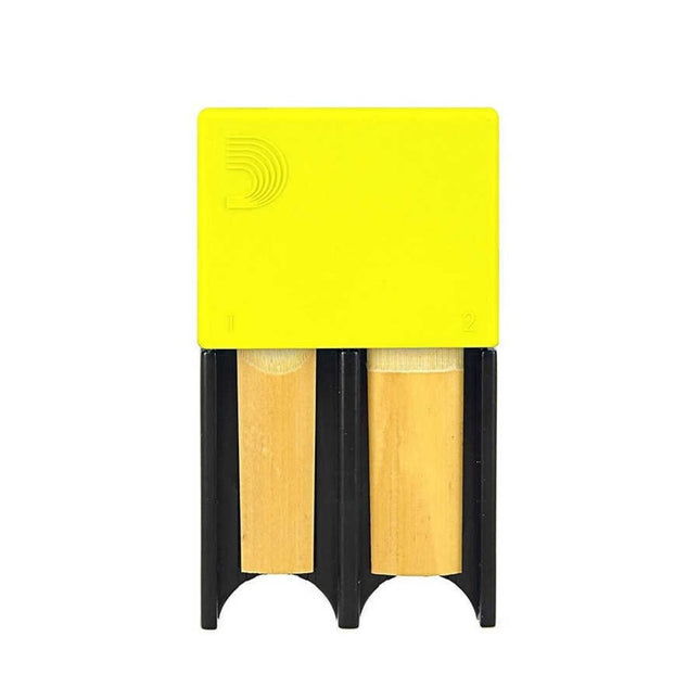 D'Addario Bb Clarinet Soprano and Alto Saxophone Reed Case - Yellow