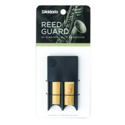 D'Addario Bb Clarinet Soprano and Alto Saxophone Reed Case - Black