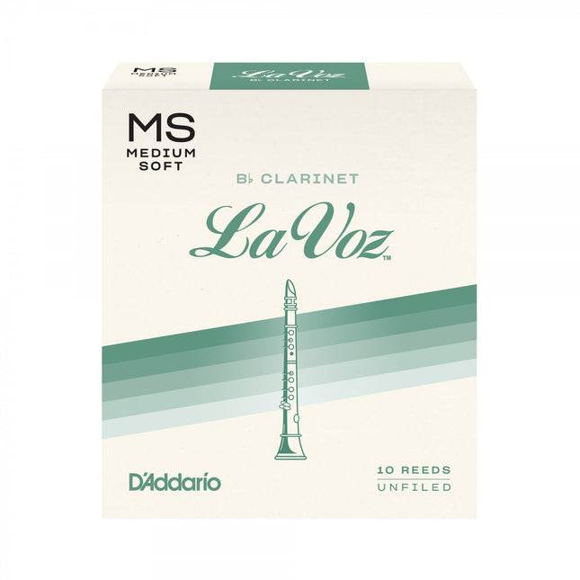 D'Addario Woodwinds La Voz RCC10MS Sib Klarnet Kamışı Medium Soft