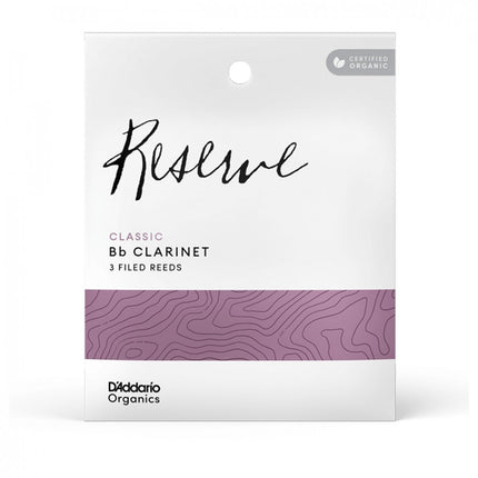 D'Addario Woodwinds Organic Reserve Classic ODCT0325 Bb Clarinet Reed No:2.5 