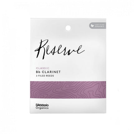 D'Addario Woodwinds Organic Reserve Classic ODCT0330 Bb Clarinet Reed No:3 