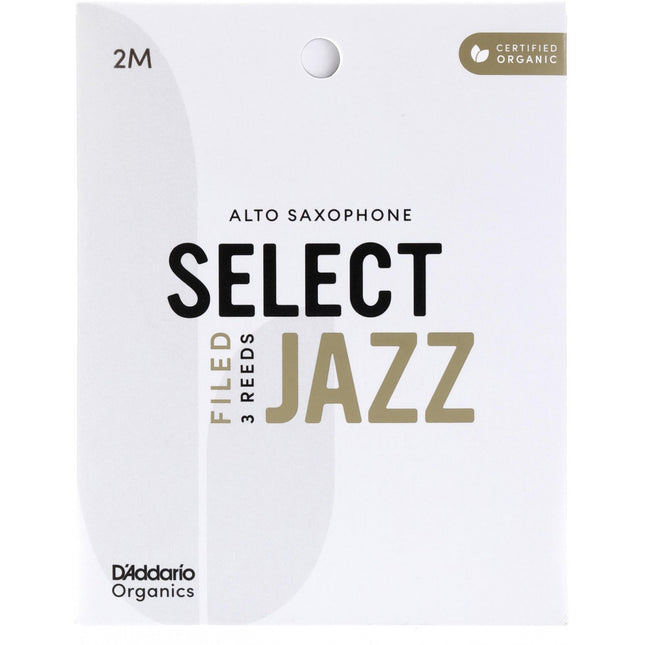 D'Addario Woodwinds Organic Select Jazz Alto Saksafon Kamışı No:2 Medium