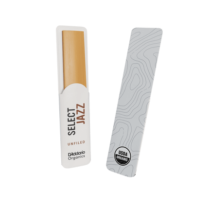 D'Addario Woodwinds Organic Select Jazz Unfiled Tenor Saxophone Reed No:3 Soft 