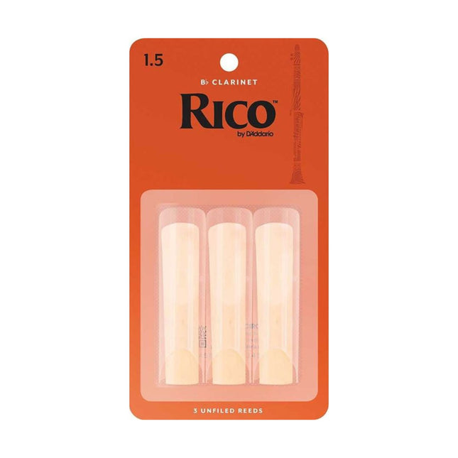 D'Addario Woodwinds Rico RCA0315 Bb Clarinet Reed (3 pieces) No:1.5