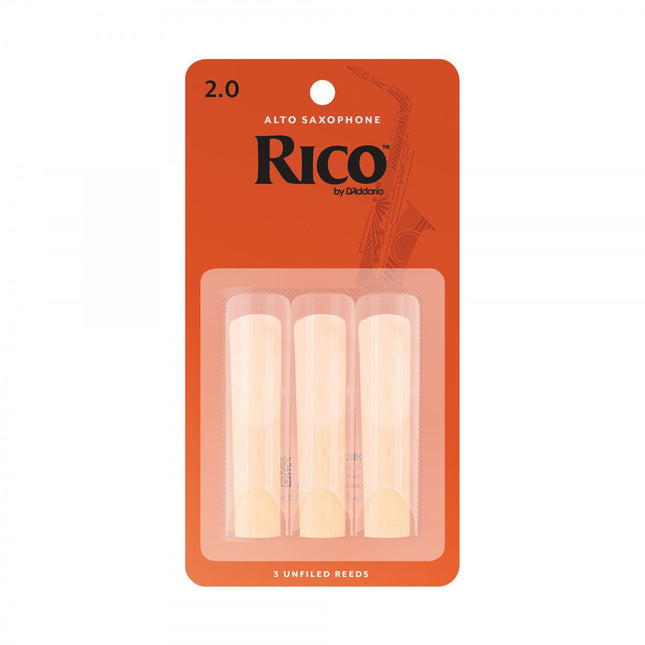 D'Addario Woodwinds Rico RJA0320 Alto Saxophone Reed (3 pieces) No:2
