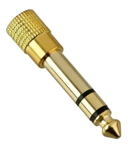 D-Konnektör   3.5 Mm  To 6.3 Mm Erkek  Dişi Çevirici Dönüştürücü Jak Adaptör Gold Bakır Kaplama