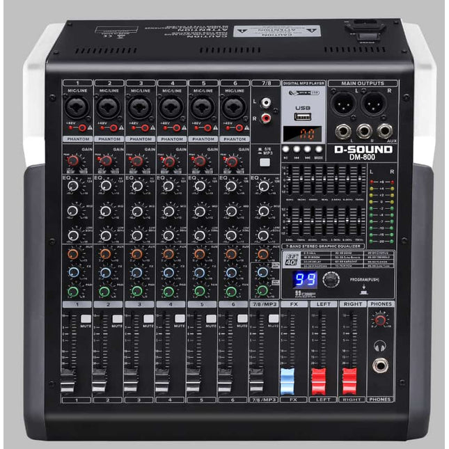 D-Sound Dm-800 8 Channel Deck Mixer