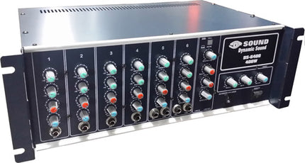 D-Sound Ds-6400 6 Channel Mono Amplifier with Reverb and Echo