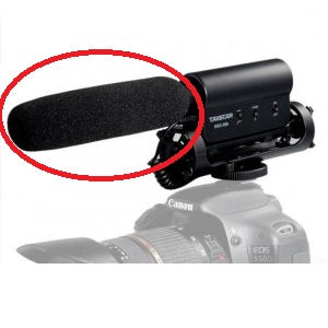 D-Sound F-03 Black Mini Camera Microphone Sponge