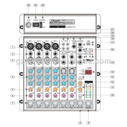 D-Sound Rmv6/2Fx Dec Mixer