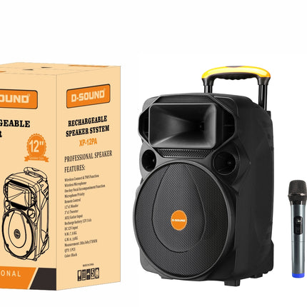 D-Sound Xp-12Pa Portable Rechargeable Speaker