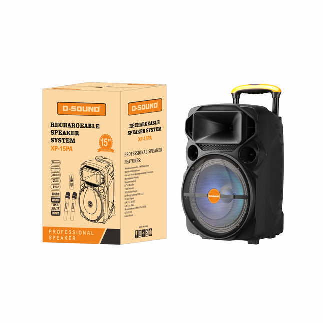 D-Sound Xp-12Pa Portable Rechargeable Speaker