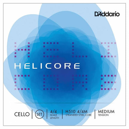 DADDARIO H510M CELLO TEL SETİ, HELICORE, LONG SCALE, MEDIUM