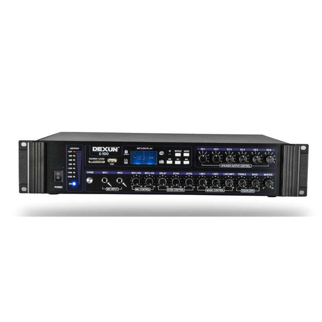 Dexun D-100 100W Mixer Amplifier 6 zone