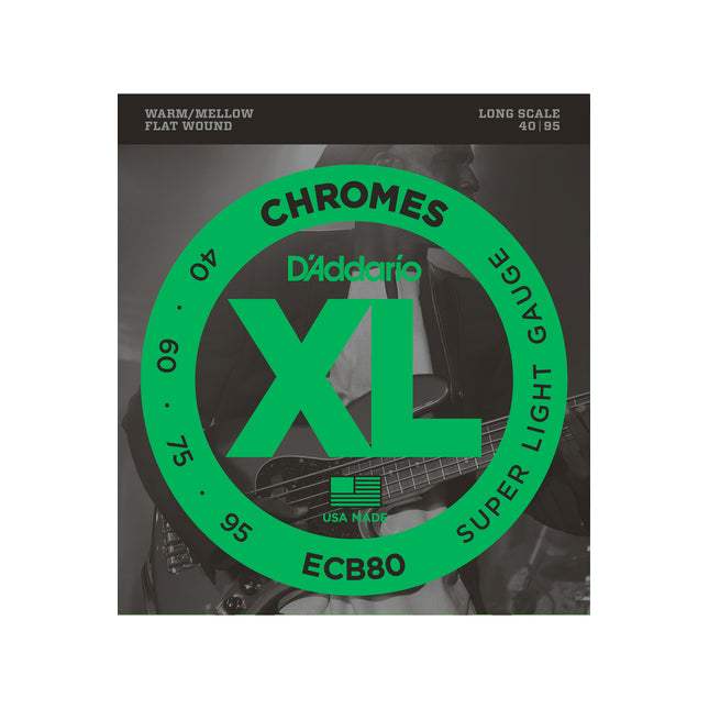 ECB80 Chromes Bass Light 40-95 Long Scale Takım Tel Bas Gitar Teli