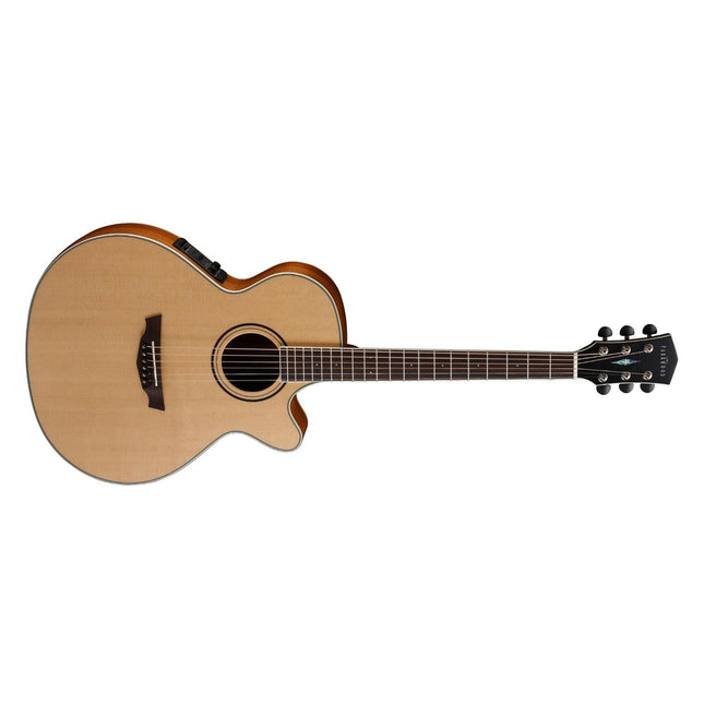 CORT PW470-NS ELEKTRO AKUSTİK CUTAWAY GİTAR, ÇANTALI, PARKWOOD SERİSİ, FISHMAN EQ