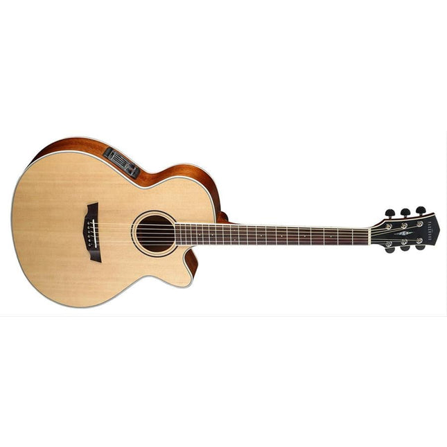 CORT PW370M-NS ELEKTRO AKUSTİK CUTAWAY GİTAR, ÇANTALI, PARKWOOD SERİSİ, FISHMAN EQ