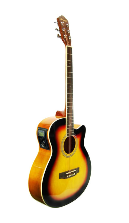 Electric Acoustic Guitar Sunset SGA40EQ4SB