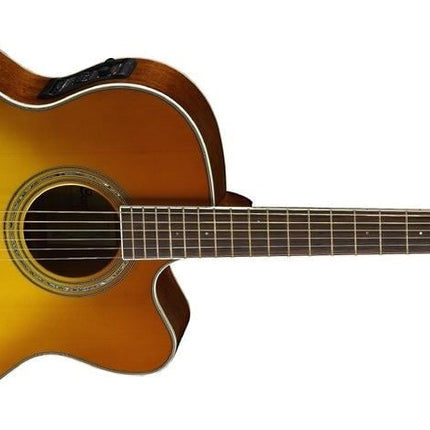 ELEKTRO AKUSTİK GİTAR JUMBO CUTAWAY, HONEY BURST,