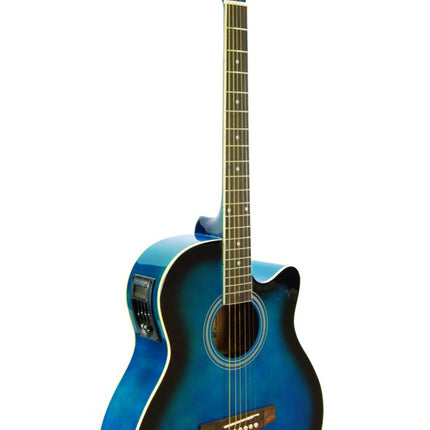 Electric Acoustic Guitar Blue SGA40EQ4BLS