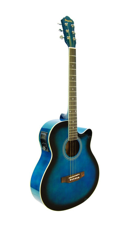 Electric Acoustic Guitar Blue SGA40EQ4BLS