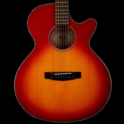 ELEKTRO AKUSTİK GİTAR, SATİN SUNBURST, LADİN KAPAK