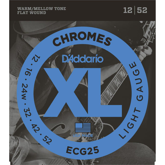 DADDARIO ECG25 ELEKTRO GİTAR TEL SETİ, CHROMES, 12-52, LIGHT