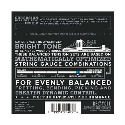 D'Addario EXL115BT Nickel Wound 11-50 011-050 Set Electric Guitar Strings
