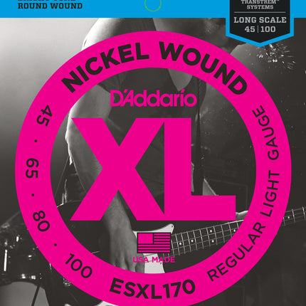 DADDARIO ESXL170 ELEKTRO GİTAR TEL SETİ, XL, 45-100, NICKEL
