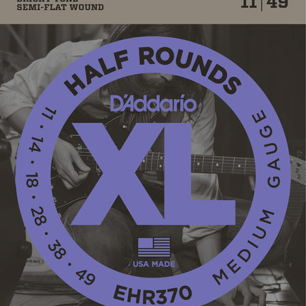 ELEKTRO GİTAR TEL SETİ, XL, HALF ROUNDS, MEDIUM GA