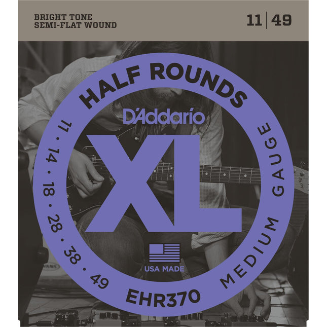 DADDARIO EHR370 ELEKTRO GİTAR TEL SETİ, 11-49, HALF ROUNDS, MEDIUM
