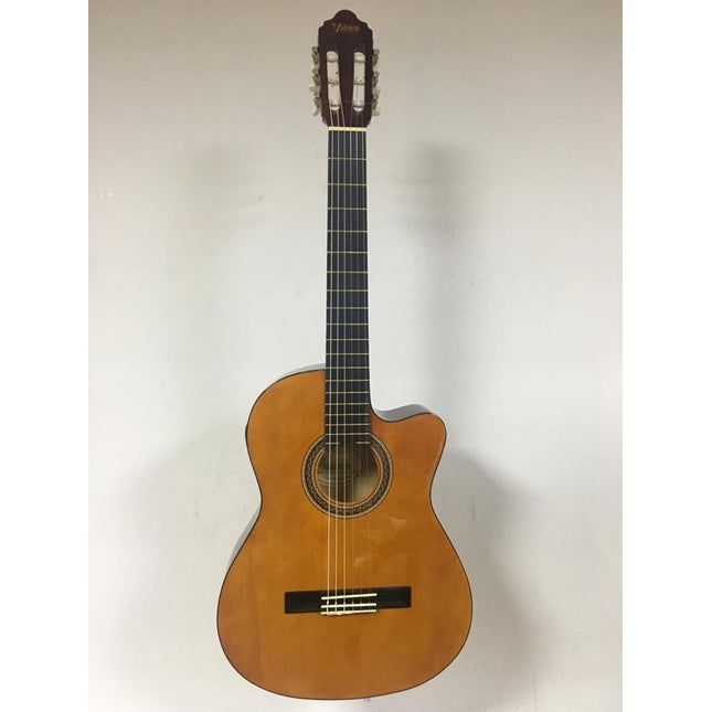 VALENCIA VC104TCVT ELEKTRO KLASİK GİTAR, 4/4, NATUREL, SAP ÇELİKLİ