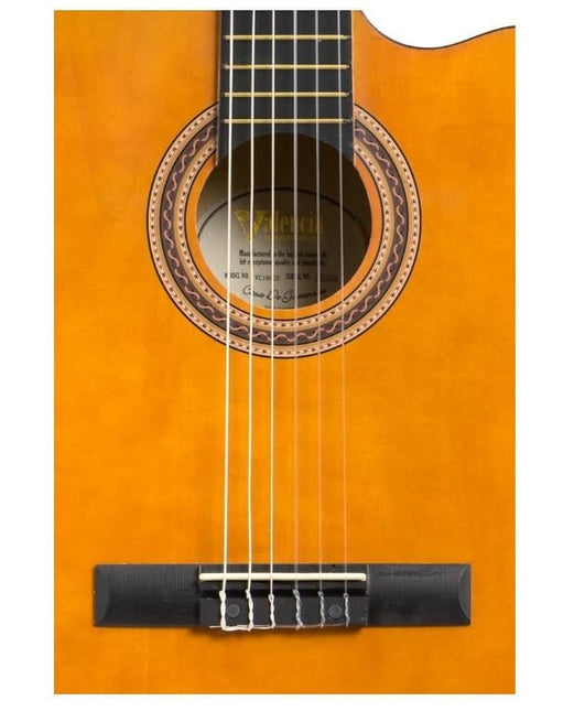 VALENCIA VC104TCVT ELEKTRO KLASİK GİTAR, 4/4, NATUREL, SAP ÇELİKLİ