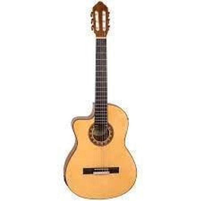 VALENCIA VC304CEL ELEKTRO KLASİK GİTAR SOLAK, CUTAWAY, 4/4, NATUREL