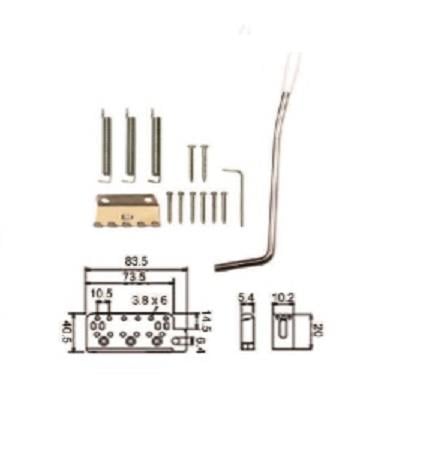 ELEKTRO TREMOLO KÖPRÜ+KOL SET SİYAH DR.PARTS (8 Vİ
