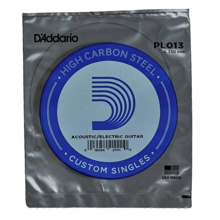 DADDARIO PL013 ELEKTRO VE AKUSTİK TEK TEL, B-(Sİ), YÜKSEK KARBONLU ÇELİK