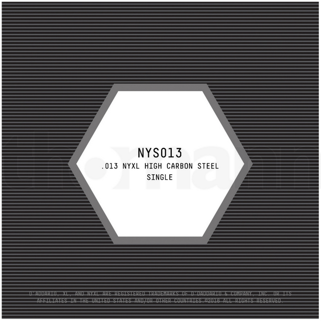 DADDARIO NYS013 ELEKTRO VE AKUSTİK TEK TEL, E-(Mİ), YÜKSEK KARBONLU ÇELİK