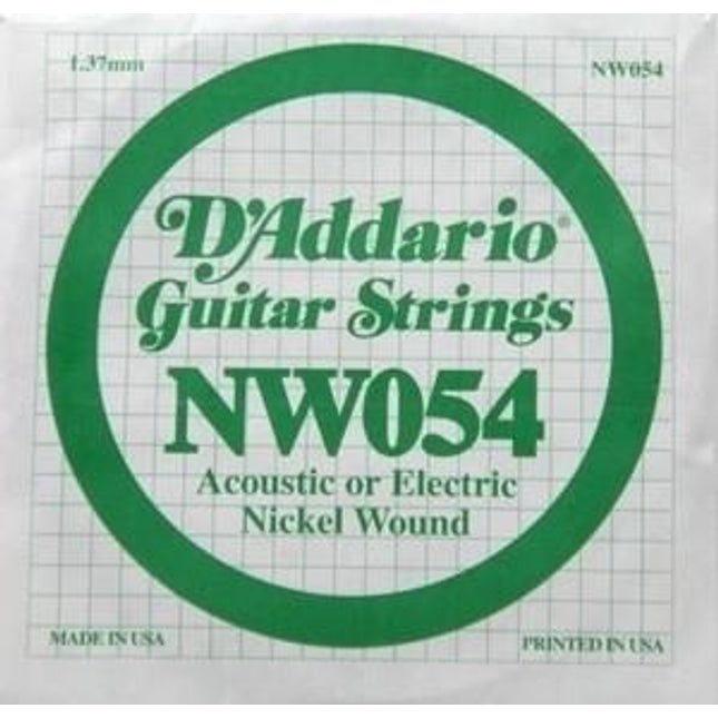 DADDARIO NW054 ELEKTRO VE AKUSTİK TEK TEL, (KALIN Mİ), 0.054