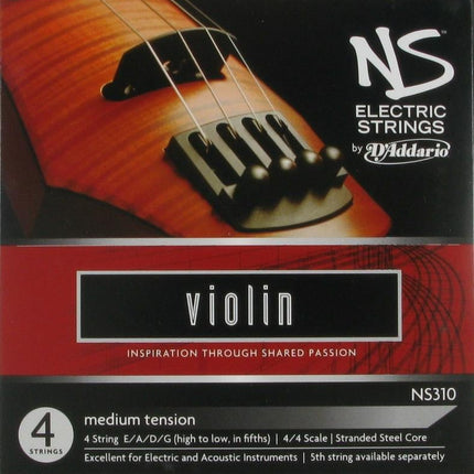 ELEKTRO VIOLIN TEL SETİ, NS, 4 TEL, SCALE 4/4, MED