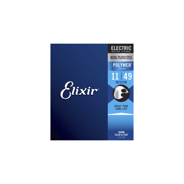 Elixir 011-049 Polyweb Medium Elektro Gitar Teli 12100