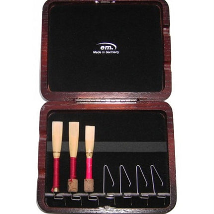 EM Wooden 7' Corangle Reed Box Mahogany 933107.19