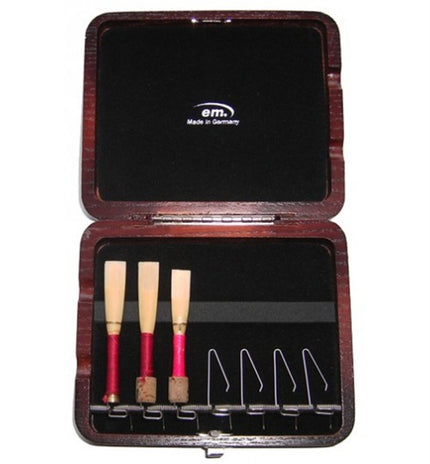 EM Wooden 7' Corangle Reed Box Mahogany 933107.19