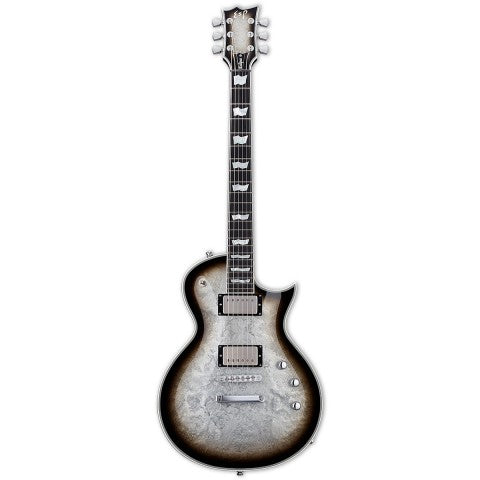 ESP Eclipse Custom Silver Liquid Metal Burst Electric Guitar 